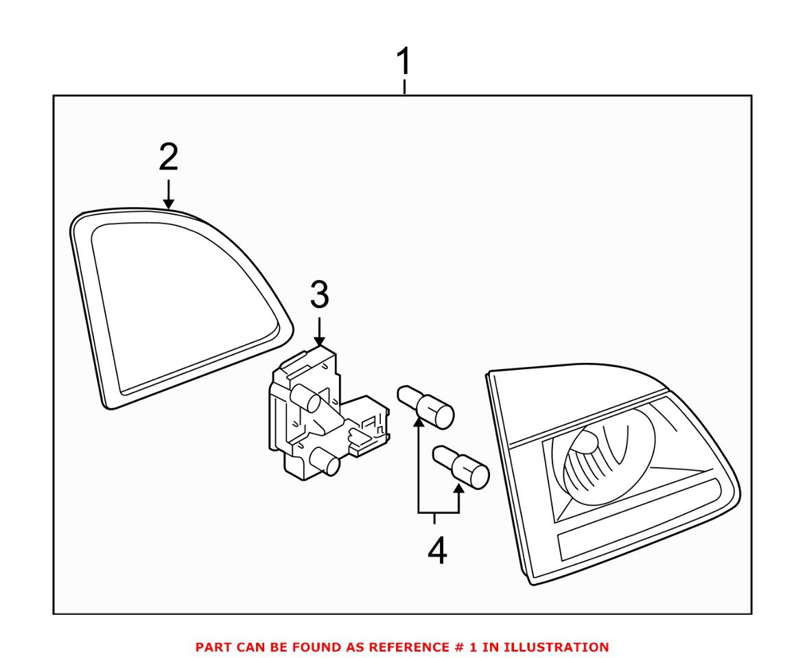 BMW Tail Light Assembly - Rear Passenger Right 63217177698